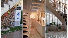 أفكار عملية لاستغلال المساحة تحت الدرج كخزانة للأحذية أو ديكورات