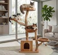 Cat Tree Tower - 30+ Real Solid Wood Cat Furniture Designs
