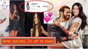 Dizinin başrol oyuncuları demet özdemir ile can yaman hakkında ise ilginç bir iddia ortaya atılarak ayrıldıkları söylenmişti. Demet Ozdemir Captivated Can Yaman With Her Beauty Can Yaman Liked The Picture Youtube