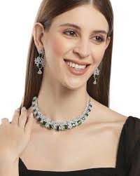 Buy Green FashionJewellerySets for Women by Karatcart Online