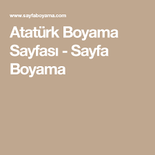 Ataturk Boyama Sayfasi Sinif Boyama Sayfalari