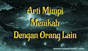 May 26, 2021 · bagi sebagian pembaca indonesia, nama erni aladjai mungkin sebuah kosa kata baru. Arti Mimpi Menikah Dengan Orang Lain Lengkap Menurut Para Ahli