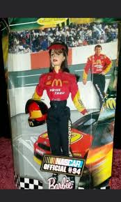 Vintage mattel nascar barbie official #94 mcdonalds 1999, rare htf, box damaged. Nascar Barbie Doll Online Shopping