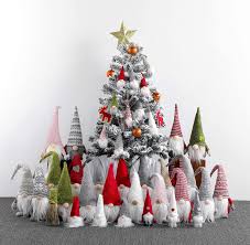Christmas decorations can be expensive. Buy Swedish Christmas Gnome Lights Handmade Tomte Plush Gnome Adorable Xmas Santa Ornament Holiday Hung Or Placed Decorations Set Of 3 Grey Red White 14 Inches Online In Indonesia B0892hfjd3