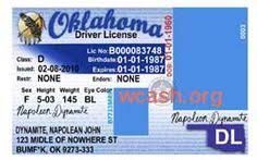 Template Oklahoma Drivers License Editable Photoshop File Psd Drivers License Drivers Permit Driving License