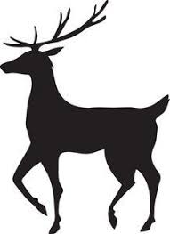 Pin By Janie Timberlake On Printables Pinterest Reindeer Silhouette Reindeer Silhouette Art With big horns, color illustration and black and white outlined drawing on a white background. reindeer silhouette