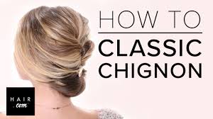 It's taken for a regular bun, while the two styles aren't the same. Easy Chignon Tutorial Step By Step Youtube