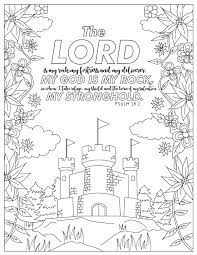 It is a favorite verse of faith and hope. Psalm 18 2 Coloring Pages For Adults 1 Printable Coloring Etsy