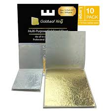 ( 0.0) out of 5 stars. 24k Edible Gold Leaf Sheets X 10 Sheet Large 3 15 Inches Goldleafking Edibles