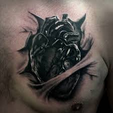 Male artistic artsy arm and chest tattoo. 75 Best Heart Tattoos For Men Cool Design Ideas 2021 Guide