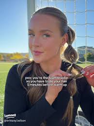 Stylish Game Day Hairstyles: Half Up Half Down Look!