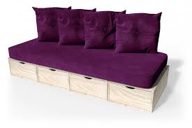 Parce qu'ils ressemblent à des cabanes, les enfants les adorent ! Cube Sofa 200 Cm Futon Cushions Abc Meubles