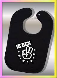 Ik Ben 1 2 3 4 5 Jaar Met Vingertjes Zwart Wit Slabbetje Diverse Kleuren Bedrukking Jaykay Kinderkleding Kado