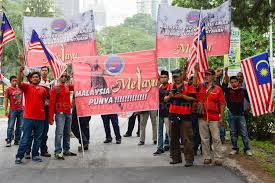 Bergambar kata kerja tahun 2; Red September 16 The Red Shirts Held Himpunan Rakyat Melayu Berani Bersatu On Malaysia Day 2015 Weehingthong