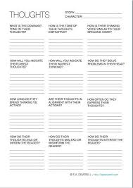 Character Thoughts Writing Worksheet Wednesday Writing Worksheets Book Writing Tips Creative Writing