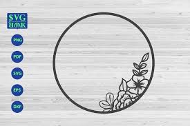 24,000+ vectors, stock photos & psd files. Circle Frame Svg File Monogram Circle Frame With Flower 313677 Svgs Design Bundles