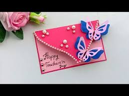 The kids and i love card making.as i have a rather pragmatic streak, i find that making cards for relatives and friends is a great way to have a creative session with the children and to have a good use for the resulting craft.we do keep a lot of artwork, but we can't keep everything. Diy Teacher S Day Card Handmade Teachers Day Card Making Idea By Tonni Art And Craft