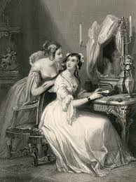Victorian Art Print Orphan Sisters Victorian Women Women Writers Queen Victoria Women Poe Engraving Illustration Victorian Art Female Poets