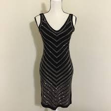 Carmen Marc Valvo Dresses Studded V Sleeveless Dress S Poshmark