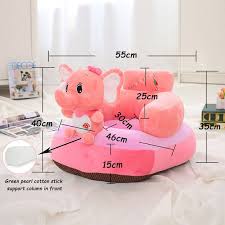Cute Soft Stuffed Baby Seat Plush Toy Animal Toys Infant Back Support Learning Sit Safety Baby Sofa Feeding Chai Baby Sofa Baby Sofa Chair Soft Stuffed Animals