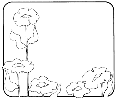 Flower Border Black White Clipart Best Black And White Drawing Flower Border Border Black And White