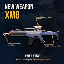 In addition, its popularity is due to the fact that it is a game that can be played by anyone, since it is a mobile game. Garena Free Fire Get Your Batteries Ready As The New Weapon Xm8 Is Now Live This Good In Mid Range Combat Weapon Is Pre Attached With 2x Scope And Has Higher Damage