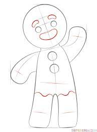 Gingerbread Man Drawing Pryanichnyj Chelovechek Risunki Detskoe Tvorchestvo