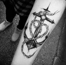 Anchor floral flower sunflower tattoo design. 155 Amazing Anchor Tattoo Designs For All Ages With Meanings