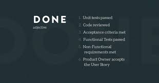 Definition Of Done Agile Software Development Definitions Software Testing