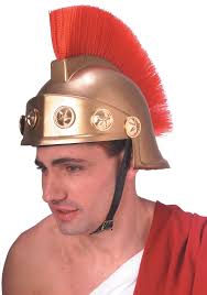 Gold Spartan Helmet Adult Halloween Accessory