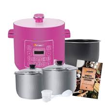 Primada intelligent pressure cooker free your worries from stir frying, slow cooking, steaming or even double boilling! Primada Pressure Cooker 4l Pink Limited Edition Go Shop
