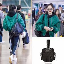 Airportfashion Idol Sonnaeun Pick Alexanderwang Backpack Washed Womensfashion Apink Koreanidol Korea Fashion Airport Style Fashion Makeup