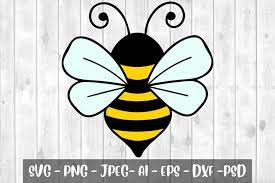 Bee Svg Cute Bee Svg Bee Clipart Honey Bee Illustration 1385536 Vectors Design Bundles