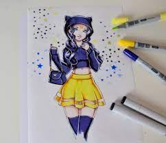 Here i masked a panel to do. Artstation Luna Sailor College Girls Copic Marker Lighane S Artblog