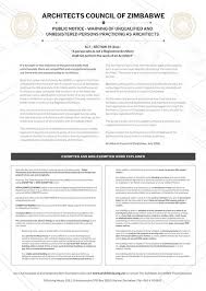 Commercial & industrial buildings, educational & health facilities, and the pinnacle of private & personal space; Archive For July 2018 Institute Of Architects Of Zimbabwe