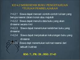 Kalimat efektif memiliki beberapa ciri. Resensi Kd 4 2