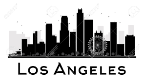Los angeles skyline silhouette stock photos and images. Los Angeles Skyline Schwarzweiss Silhouette Vektor Illustration Einfache Wohnung Konzept Fur Den Tourismus Prasentation Banner Plakat Oder Website Geschaftsreisen Konzept Stadtbild Mit Den Beruhmten Sehenswurdigkeiten Lizenzfrei Nutzbare