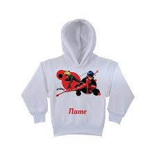 Personalized Miraculous Ladybug And Cat Noir White Youth Hoodie White Walmart Com Ladybug Miraculous Ladybug Catnoir And Ladybug