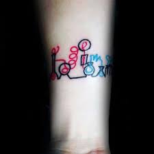 The skull theme brings an ominous look to the geometric artwork, giving it a scary and dark meaning. Top 81 Chemistry Tattoo Ideas 2021 Inspiration Guide