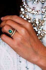 Green Ring Goblin Emerald Wedding Band Rings Diamond Cluster Engagement Ring Beautiful Jewelry Jewelry