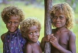Blond, red (a mutation), and black. Meet The Melanasians Black People With Naturally Blonde Hair Blk Girl Culture