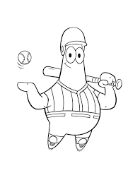 Do the same with your home town baseball team. Online Coloring Pages Baseball Player Coloring Patrick Baseball Player Spongebob