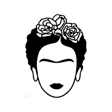 Frida Kahlo Decal Etsy Frida Kahlo Drawing Outline Drawings Frida Kahlo Art