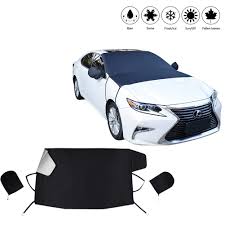 Find deals on products in car accessories on amazon. Jfune Car Windshield Cover Windscreen Snow Cover With Mirror Covers Snow Ice Frost Sun Uv Dust Water Resistent Fit For Cars Suvs All Years Summer Winter L Buy Online In Antigua And Barbuda
