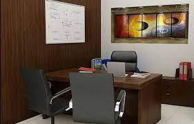 A home office, cubicle, desk in a classroom or dorm room? Boss Modern Office Cabin Interior Design