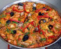 Real Paella I Love Spanish Food I Ll Have To Make This Soon Spanish Paella Recipe Paella Recipe Paella Recipe Seafood