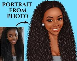 Custom Portrait From Photo for Mom, Custom Cartoon Portrait, Custom Cartoon  Animation, Custom Family Art, Christmas Personalised Gifts