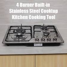 Shop for stainless steel stove at best buy. July 4 Burner Built In Cooktop Stainless Steel Gas Stoves Kitchen Natural Gas Hob Shopee Philippines