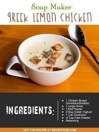 Recipe This Soup Maker Greek Lemon Chicken Recipe Soup Maker Recipes Soup Maker Recipes