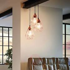 See more ideas about copper pendant lights, lights, pendant lighting. Glossy Copper Hanging Light Tarbes 3 Bulb Copper Hanging Lights Hanging Lights Lounge Lighting